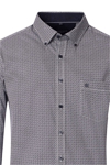 Produktbild f�r 'CASAMODA Casual Fit Hemd Langarm Button Down Kragen Muster wei�'