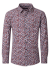 Produktbild f�r 'CASAMODA Casual Fit Hemd Langarm New Kent Kragen Muster rot'