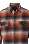 Produktbild f�r 'CASAMODA Casual Fit Hemdjacke super langer Arm Flanell Karo braun'