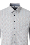 Produktbild f�r 'CASAMODA Casual Fit Hemd Langarm New Kent Kragen Muster rot'