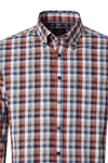 Produktbild f�r 'CASAMODA Casual Fit Hemd Langarm New Kent Kragen Karo orange'