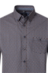 Produktbild f�r 'CASAMODA Casual Fit Hemd Langarm Button Down Kragen Muster braun'