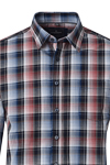 Produktbild f�r 'CASAMODA Casual Fit Hemd Langarm New Kent Kragen Karo blau'