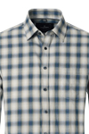 Produktbild f�r 'CASAMODA Casual Fit Hemd Langarm New Kent Kragen Flanell Karo blau'