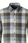 Produktbild f�r 'CASAMODA Casual Fit Hemd Langarm Button Down Kragen Flanell Karo gr�n'