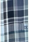 Produktbild fr 'CASAMODA Casual Fit Hemd Halbarm Karo blau'