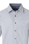 Produktbild fr 'CASAMODA Casual Fit Hemd Halbarm New Kent Kragen Muster blau'
