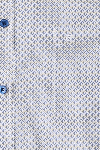 Produktbild fr 'CASAMODA Casual Fit Hemd Halbarm New Kent Kragen Muster blau'