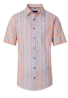 Produktbild fr 'CASAMODA Casual Fit Hemd Halbarm New Kent Kragen Streifen blau'