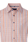 Produktbild fr 'CASAMODA Casual Fit Hemd Halbarm New Kent Kragen Streifen blau'