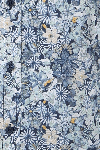 Produktbild fr 'CASAMODA Casual Fit Hemd Halbarm Button Down Kragen Blumenmuster blau'