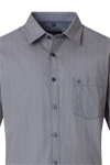 Produktbild fr 'CASAMODA Casual Fit Hemd Halbarm New Kent Kragen Muster orange'