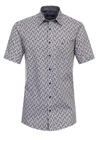 Produktbild fr 'CASAMODA Comfort Fit Hemd Halbarm New Kent Kragen Muster blau'
