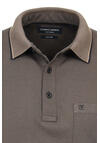 Produktbild fr 'CASAMODA Poloshirt Halbarm Brusttasche geknpfter Kragen beige'