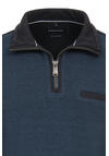 Produktbild fr 'CASAMODA Sweat Troyer Langarm mit Reiverschluss Strick blau'