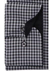 Produktbild fr 'CASAMODA Comfort Fit Hemd Langarm Button Down Kragen Karo schwarz'