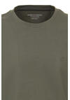 Produktbild fr 'CASAMODA T-Shirt Halbarm Rundhals Brusttasche oliv'