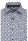 Produktbild fr 'CASAMODA Comfort Fit Hemd Halbarm Haifischkragen Muster blau'