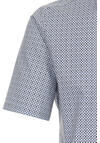 Produktbild fr 'CASAMODA Comfort Fit Hemd Halbarm Haifischkragen Muster blau'