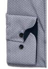 Produktbild fr 'CASAMODA Modern Fit Hemd Langarm New Kent Kragen Muster braun'