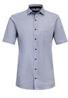Produktbild fr 'CASAMODA Modern Fit Hemd Halbarm New Kent Kragen Muster blau'