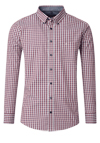 Produktbild fr 'CASAMODA Casual Fit Hemd Langarm Button Down Kragen Karo rot'