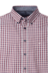 Produktbild fr 'CASAMODA Casual Fit Hemd Langarm Button Down Kragen Karo rot'