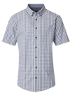 Produktbild fr 'CASAMODA Casual Fit Hemd Halbarm Button Down Kragen Karo blau'