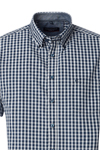Produktbild fr 'CASAMODA Casual Fit Hemd Halbarm Button Down Kragen Karo dunkelblau'