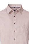 Produktbild fr 'CASAMODA Casual Fit Hemd Halbarm New Kent Kragen Muster orange'
