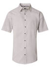 Produktbild fr 'CASAMODA Casual Fit Hemd Halbarm New Kent Kragen Muster beige'