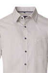Produktbild fr 'CASAMODA Casual Fit Hemd Halbarm New Kent Kragen Muster beige'