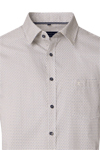 Produktbild fr 'CASAMODA Comfort Fit Hemd Halbarm New Kent Kragen Muster beige'
