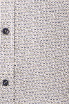 Produktbild fr 'CASAMODA Comfort Fit Hemd Halbarm New Kent Kragen Muster beige'