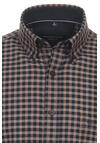 Produktbild fr 'CASAMODA Casual Fit Hemd Langarm Button Down Kragen Karo braun'