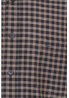 Produktbild fr 'CASAMODA Casual Fit Hemd Langarm Button Down Kragen Karo braun'