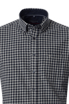 Produktbild f�r 'CASAMODA Casual Fit Hemd Langarm Button Down Kragen Flanell Karo dunkelblau'
