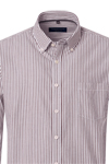 Produktbild f�r 'CASAMODA Comfort Fit Hemd Langarm Button Down Kragen Streifen rot'