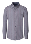 Produktbild f�r 'CASAMODA Comfort Fit Hemd Langarm Button Down Kragen Muster blau'