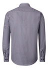 Produktbild f�r 'CASAMODA Comfort Fit Hemd Langarm Button Down Kragen Muster blau'