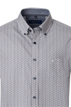 Produktbild f�r 'CASAMODA Comfort Fit Hemd Langarm Button Down Kragen Muster blau'