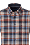 Produktbild f�r 'CASAMODA Comfort Fit Hemd Langarm Button Down Kragen Karo grau'