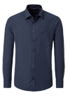 Produktbild f�r 'CASAMODA Casual Fit Hemd Langarm New Kent Kragen Struktur dunkelblau'