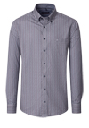 Produktbild f�r 'CASAMODA Casual Fit Hemd Langarm Button Down Kragen Streifen Muster blau'