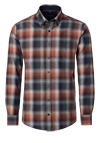 Produktbild f�r 'CASAMODA Casual Fit Hemd Langarm Button Down Kragen Karo braun'