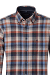 Produktbild f�r 'CASAMODA Casual Fit Hemd Langarm Button Down Kragen Karo grau'