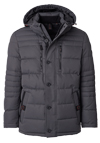 Produktbild f�r 'CASAMODA Steppjacke Langarm mit Kapuze Rei�verschluss dunkelgrau'