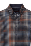 Produktbild f�r 'CASAMODA Casual Fit Hemd super langer Arm Button Down Kragen Flanell Karo blau'