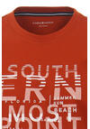 Produktbild fr 'CASAMODA T-Shirt Halbarm Rundhals Print Jersey rost'