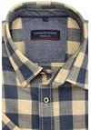 Produktbild fr 'CASAMODA Casual Fit Hemd Halbarm New Kent Kragen Karo blau'